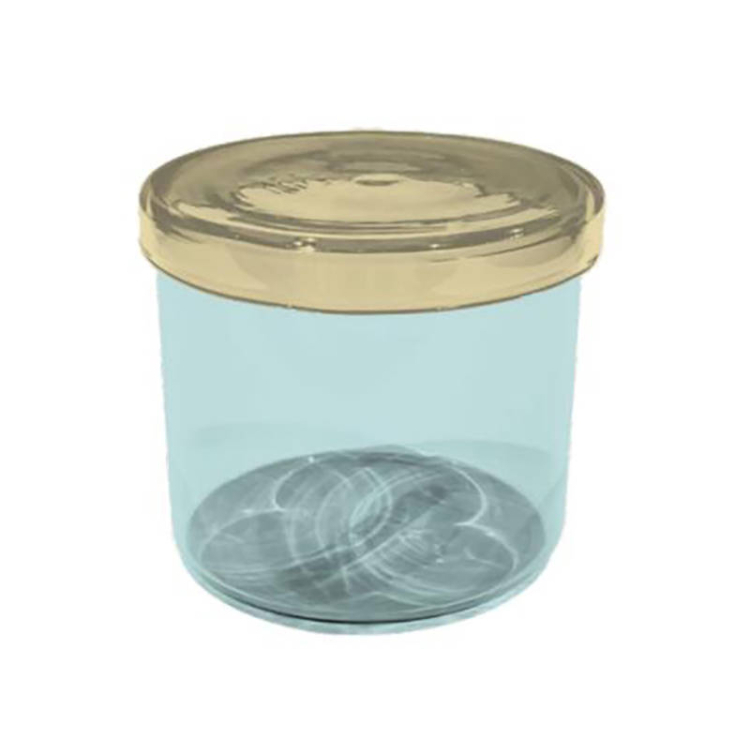 TP 玻璃收納罐/黃藍配色