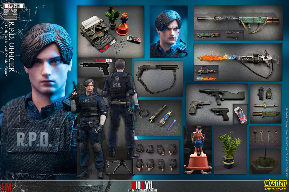 (預訂) Limtoys LIMINI 1/12  Scale R.P.D Officer version S (Re-issue)