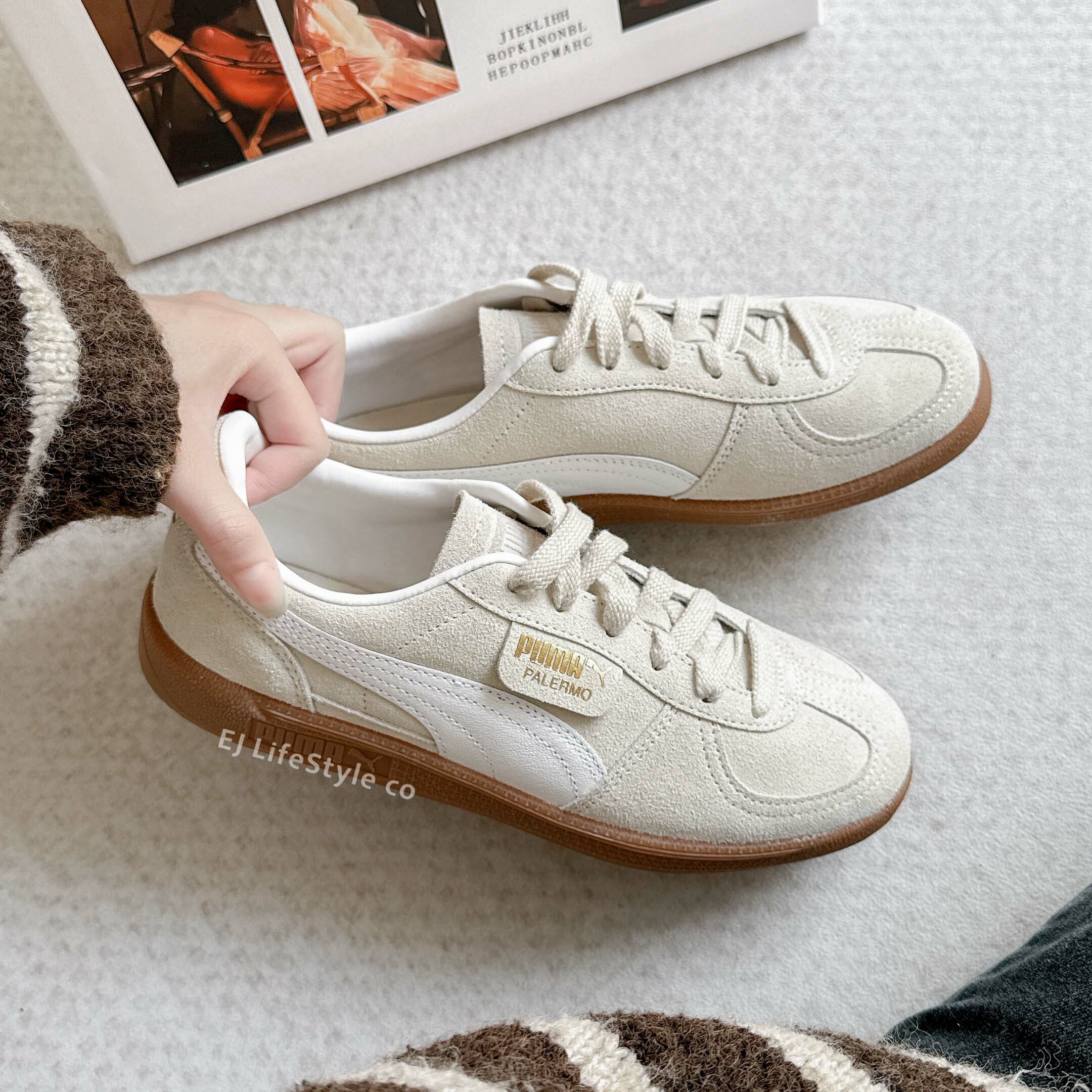 PUMA PALERMO ALPINE SNOW 奶油燕麥 米白 金標 焦糖底 女鞋 396463-11 / 預購