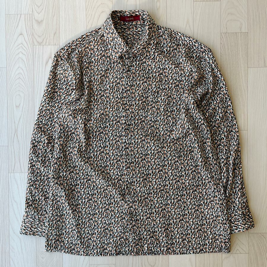 LeCENT日本製黑色配淺藍色襯衣