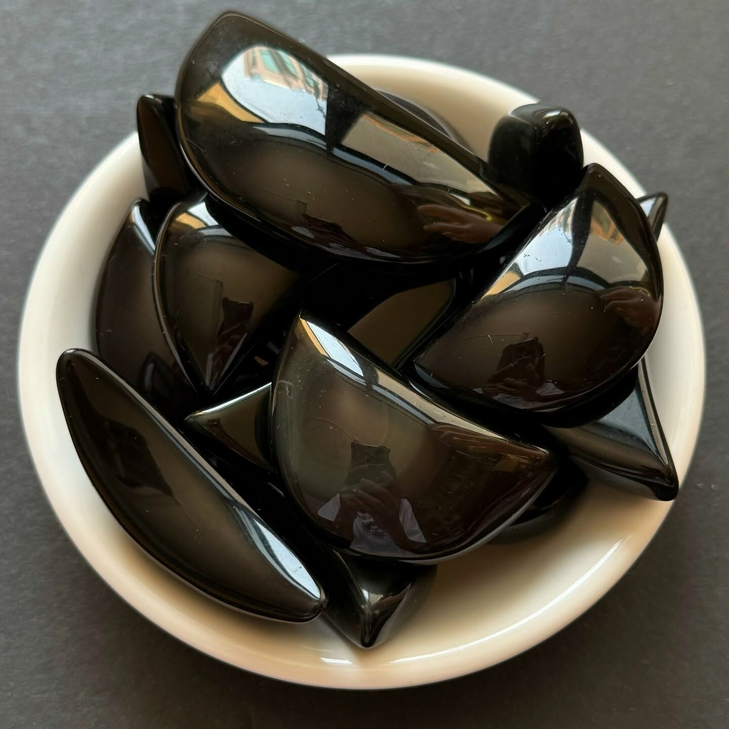 [原石] 彩虹黑曜石 月亮