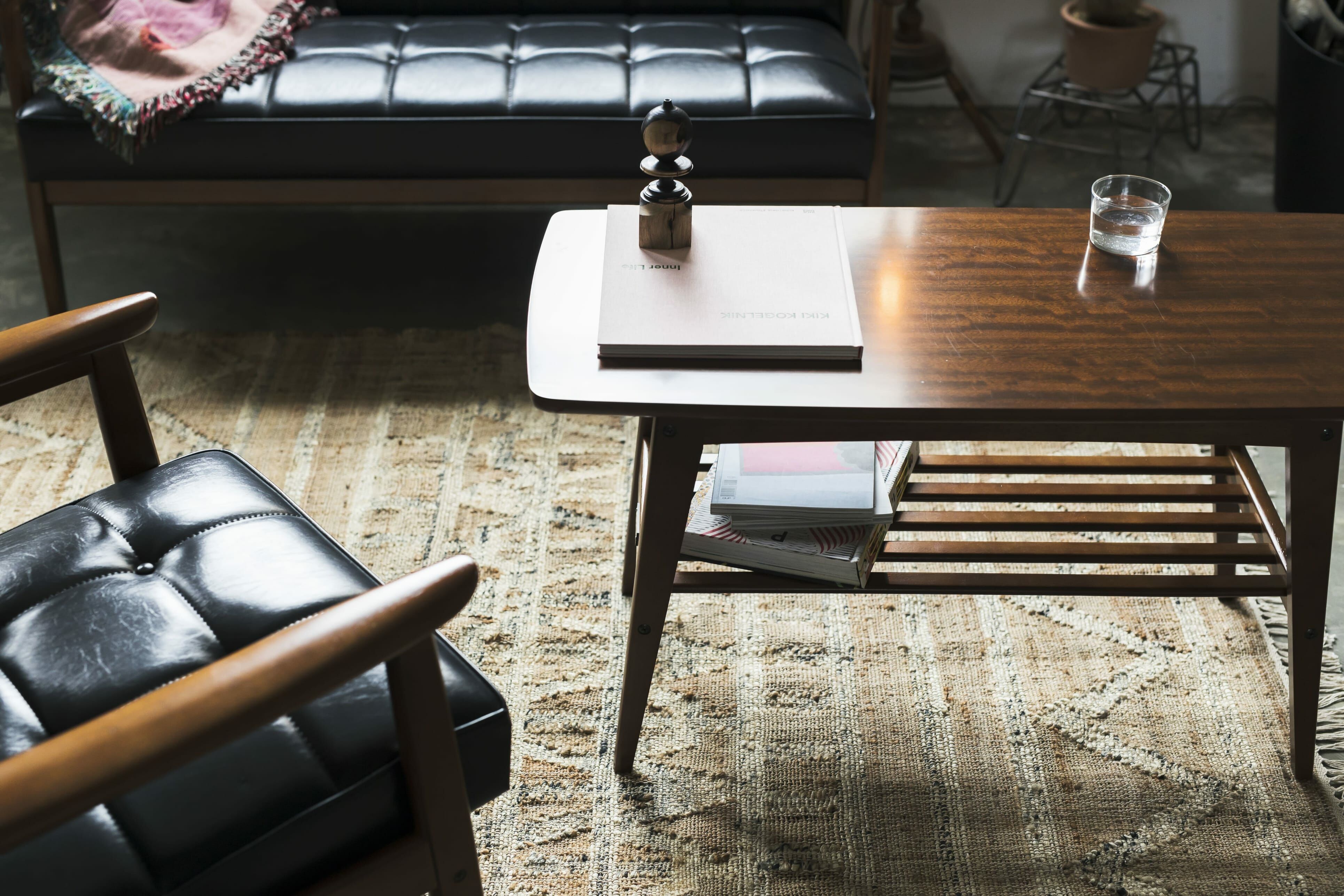 Living Table 大茶几 -  復古柚木色