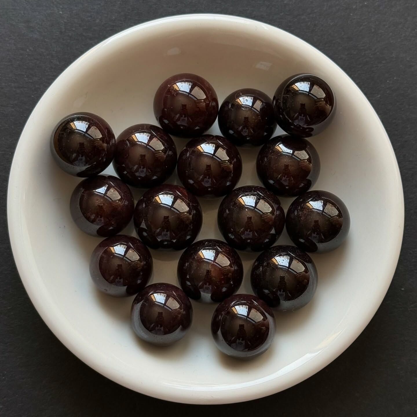 [原石] 石榴石 水晶小球