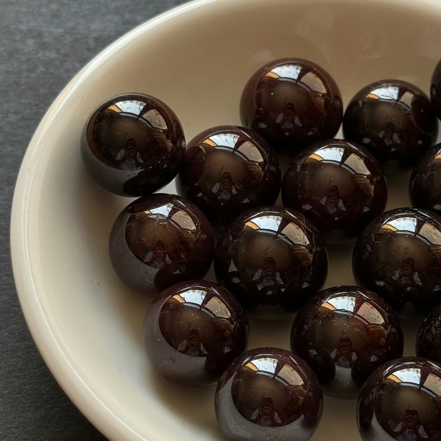 [原石] 石榴石 水晶小球