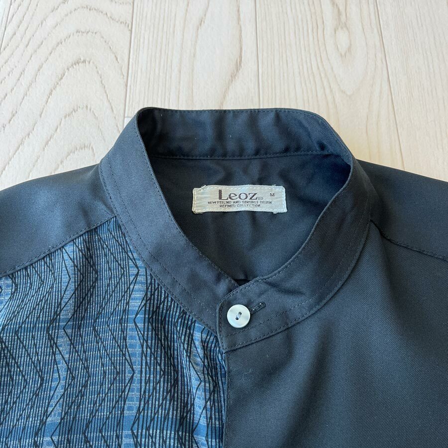 Leoz日本製黑色格紋襯衣