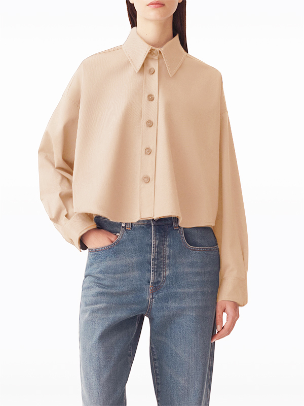 Fabiana Filippi 短版排釦襯衫(粉膚)