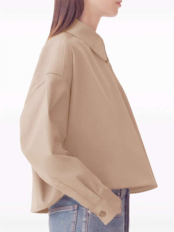 Fabiana Filippi 短版排釦襯衫(粉膚)