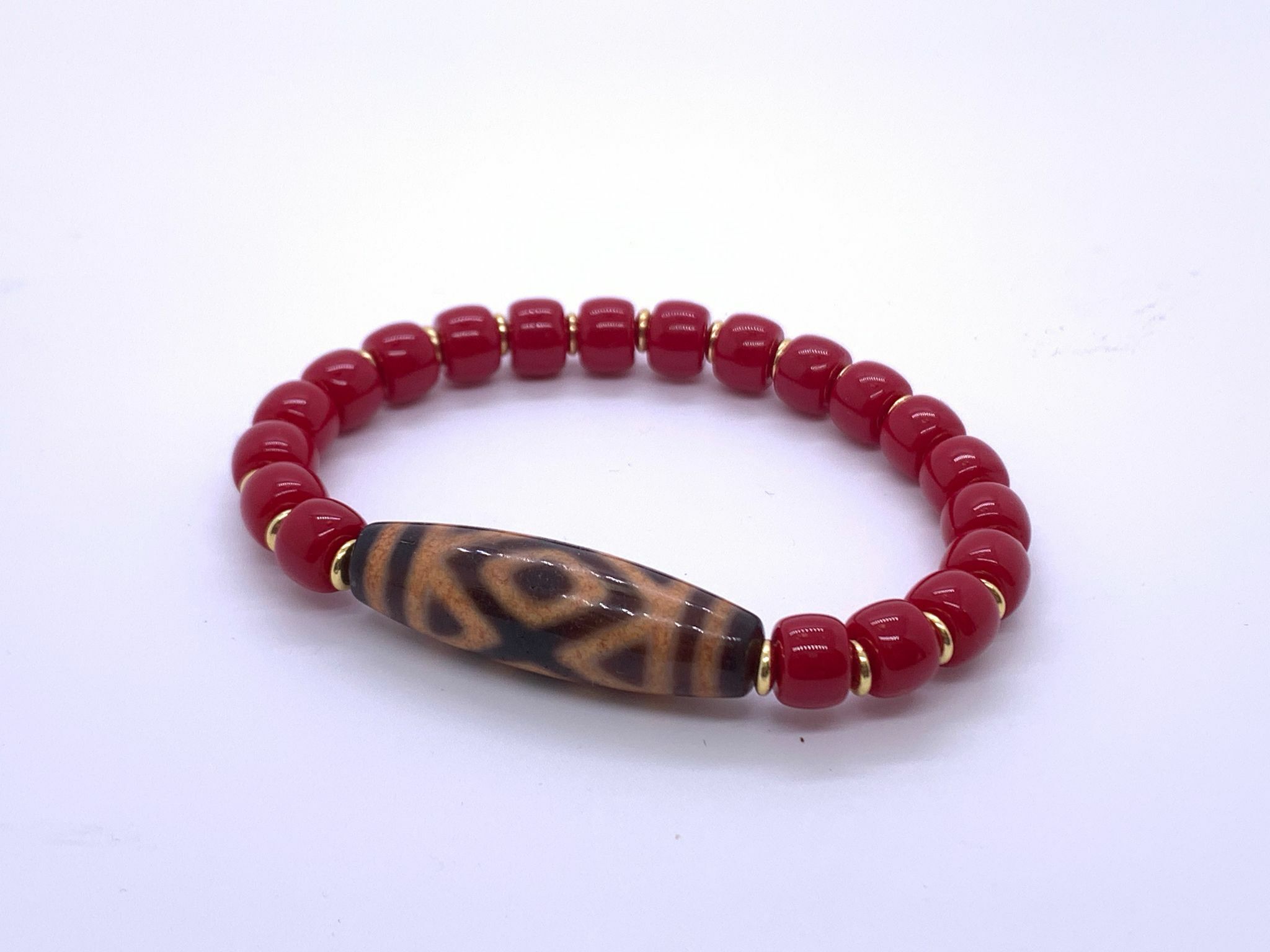 D26 药供牙黃金剛369天珠手鏈設計款