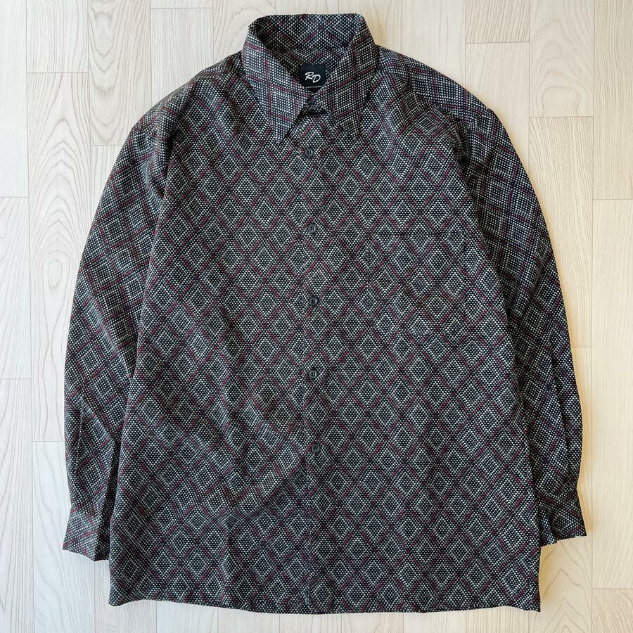 RD日本製黑綠色菱形格紋襯衣