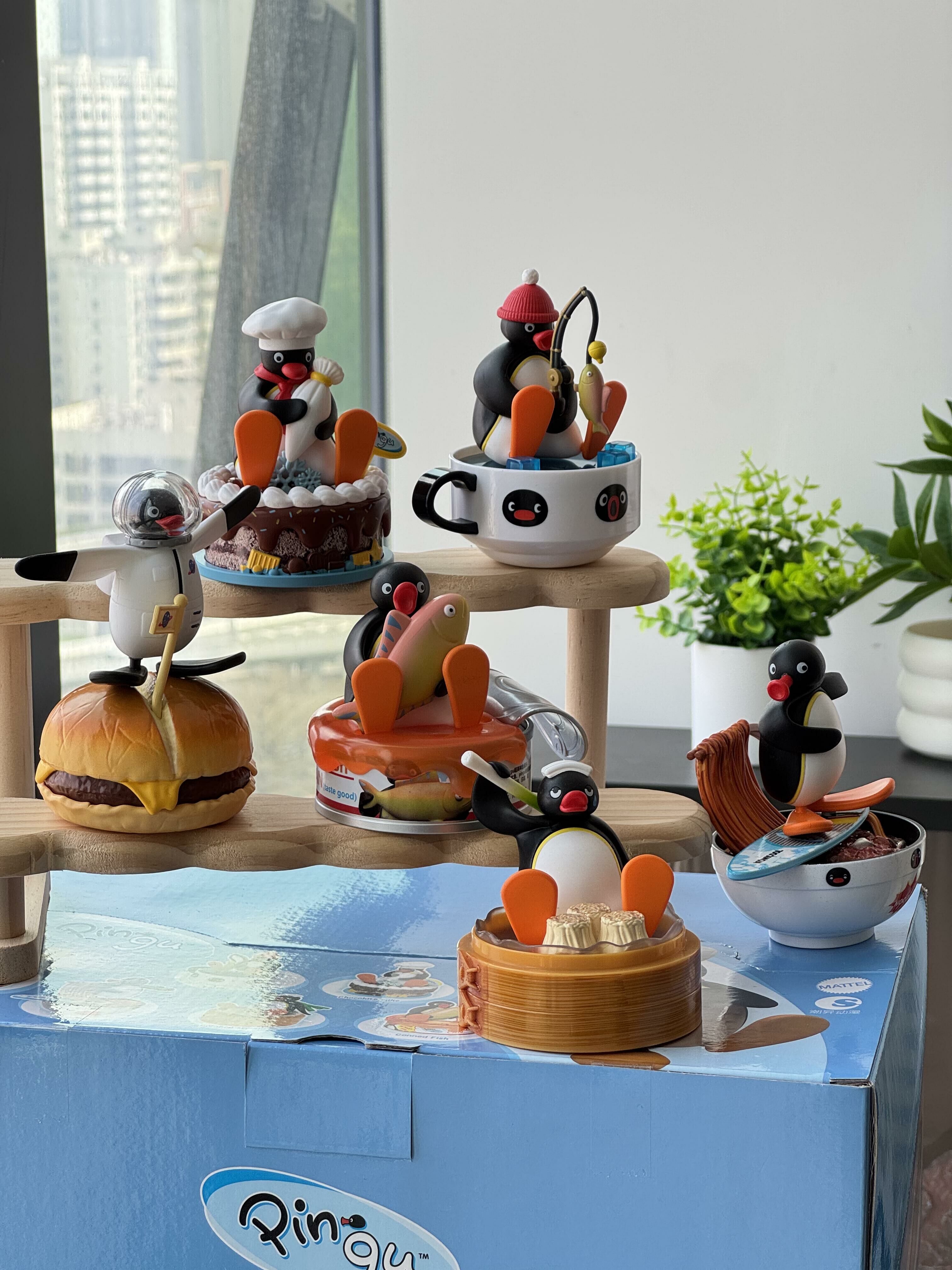 PINGU 企鵝家族 正版授權 奇趣場景系列盲蛋 漢堡 燒賣 罐頭 6款 企鵝 美食 公仔 盲盒/預購