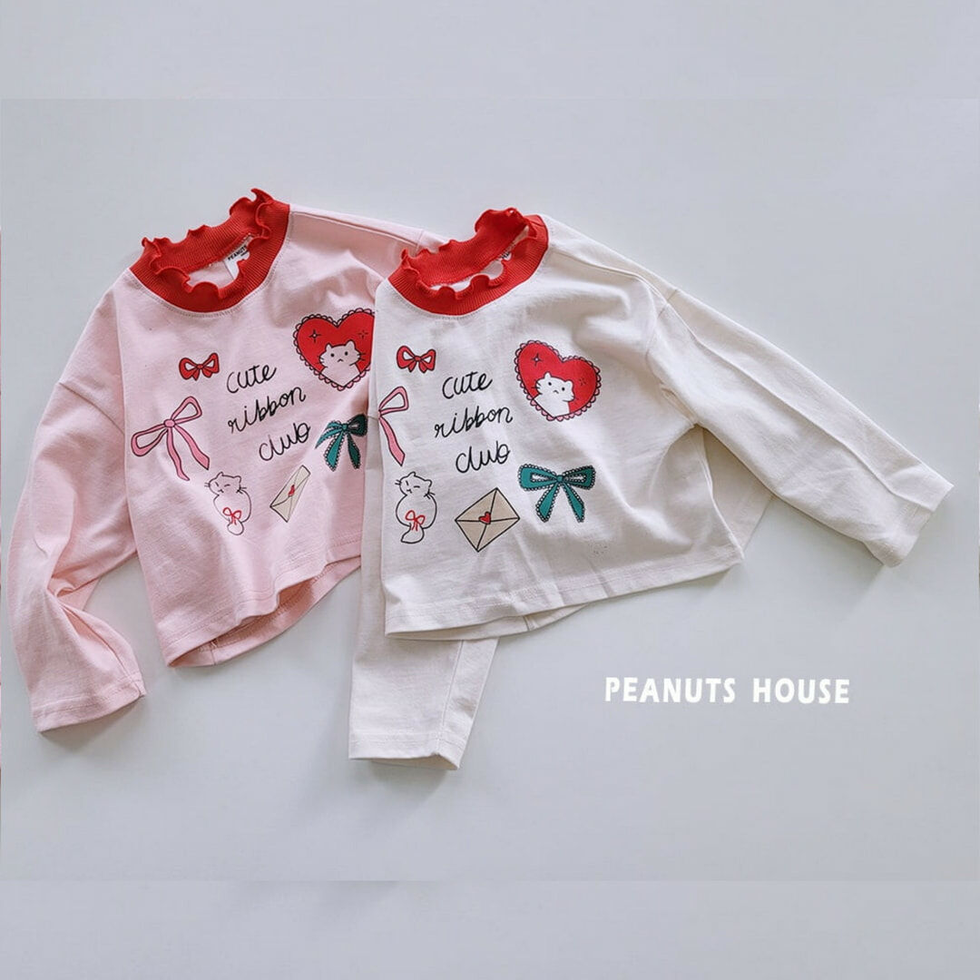 韓國 Peanuts -  25春立體花領卡通衛衣（兩色）