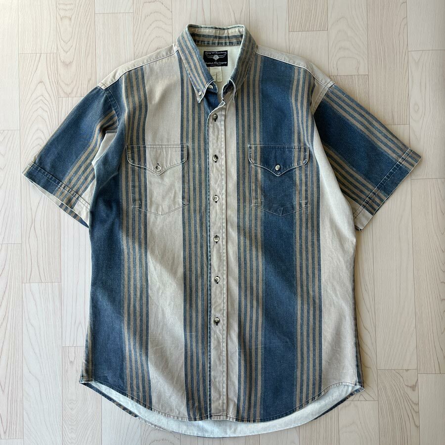 Flying Ranchwear美國製條紋古著襯衣