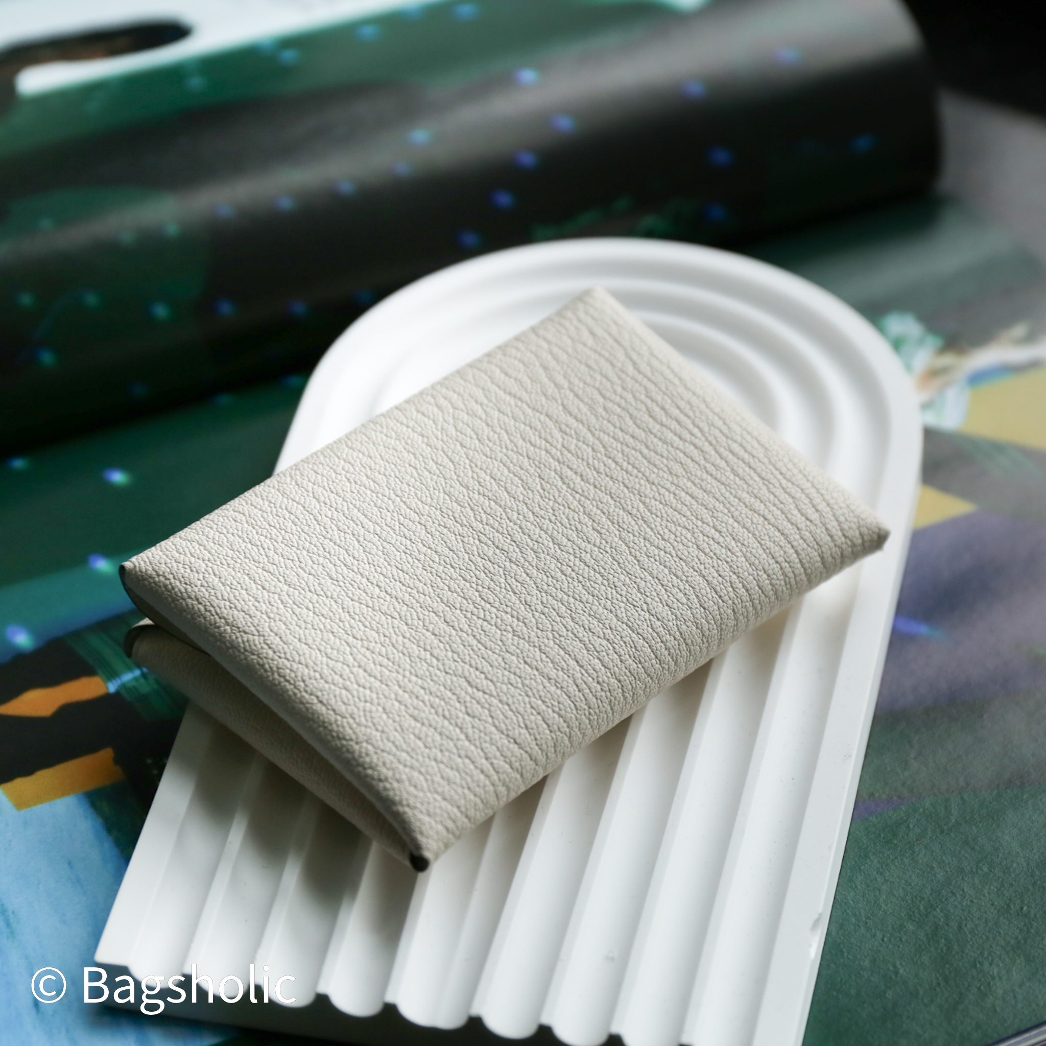 Hermes Calvi CardHolder Duo (Chevre Mysore leather Nata Color)