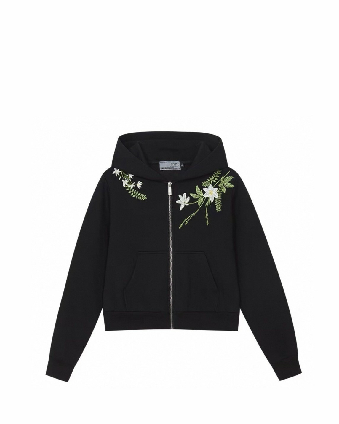 HARSHANDCRUEL 花卉 刺繡文字 短版 #棉外套