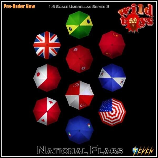 Wild Toys : 1/6 雨傘第三彈 - 國旗系列 (自選）
