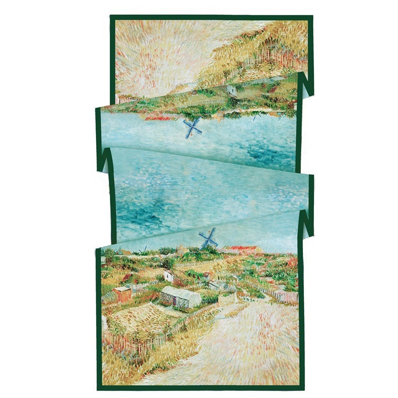 藝術名畫長絲巾