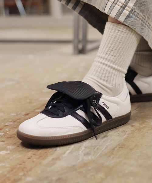 預購┃adidas SAMBA LT W 翻鞋舌 白 黑 熊貓配色