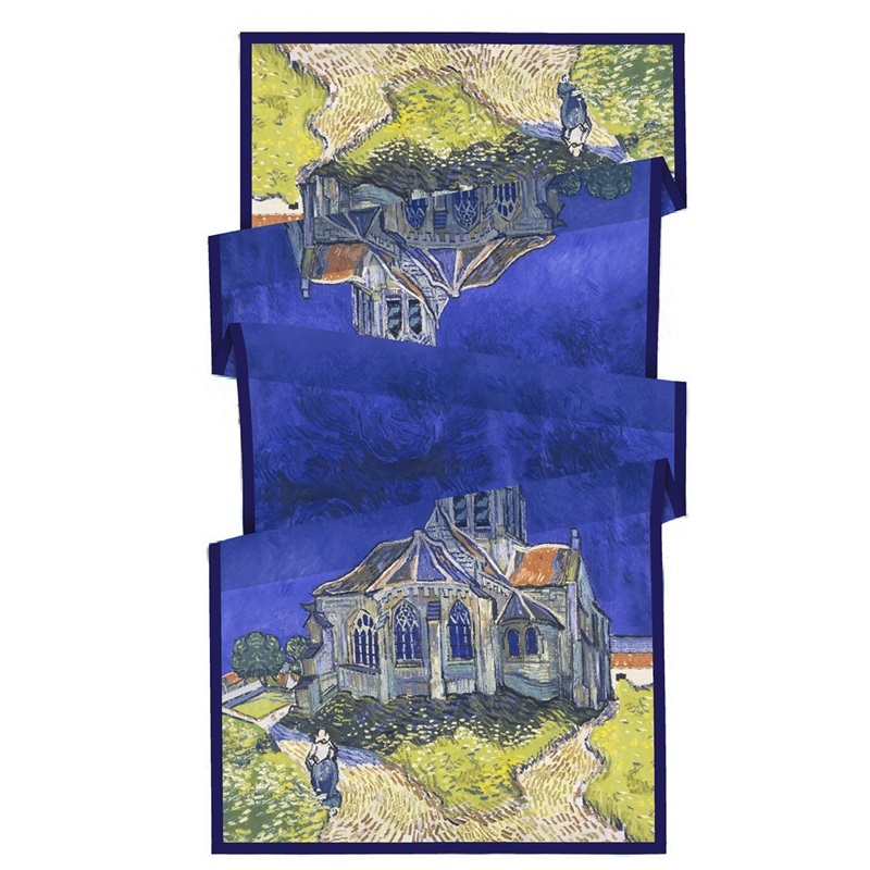 藝術名畫長絲巾