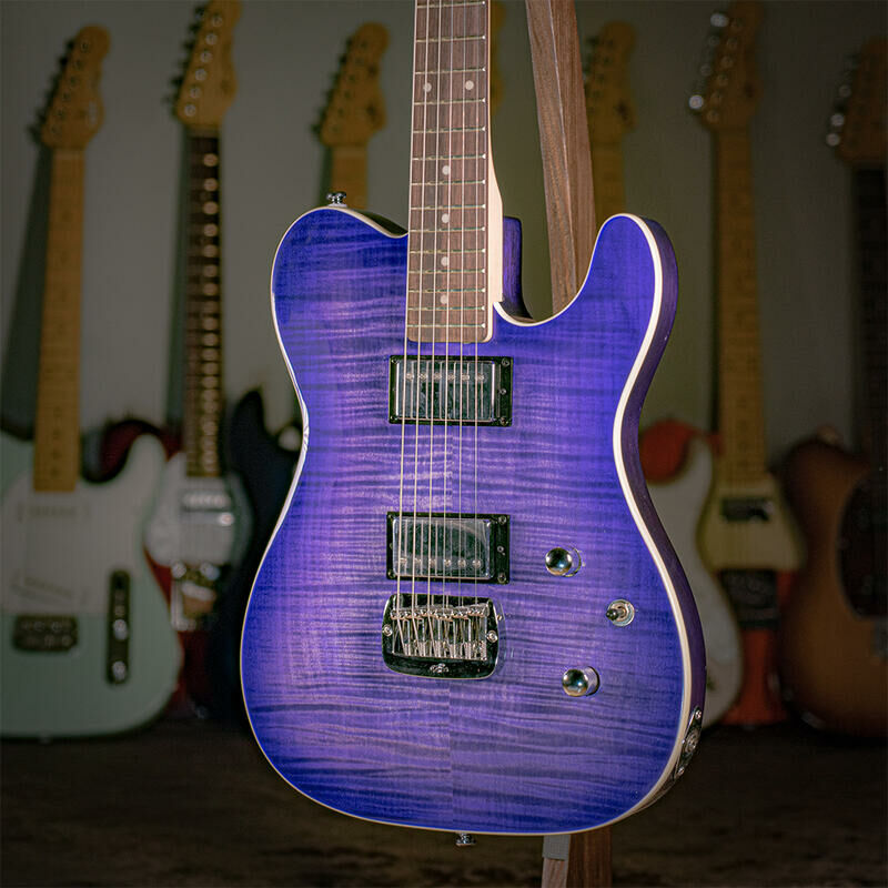 G&L Tribute ASAT DELUXE ‘CARVED TOP’ Blueburst 電吉他