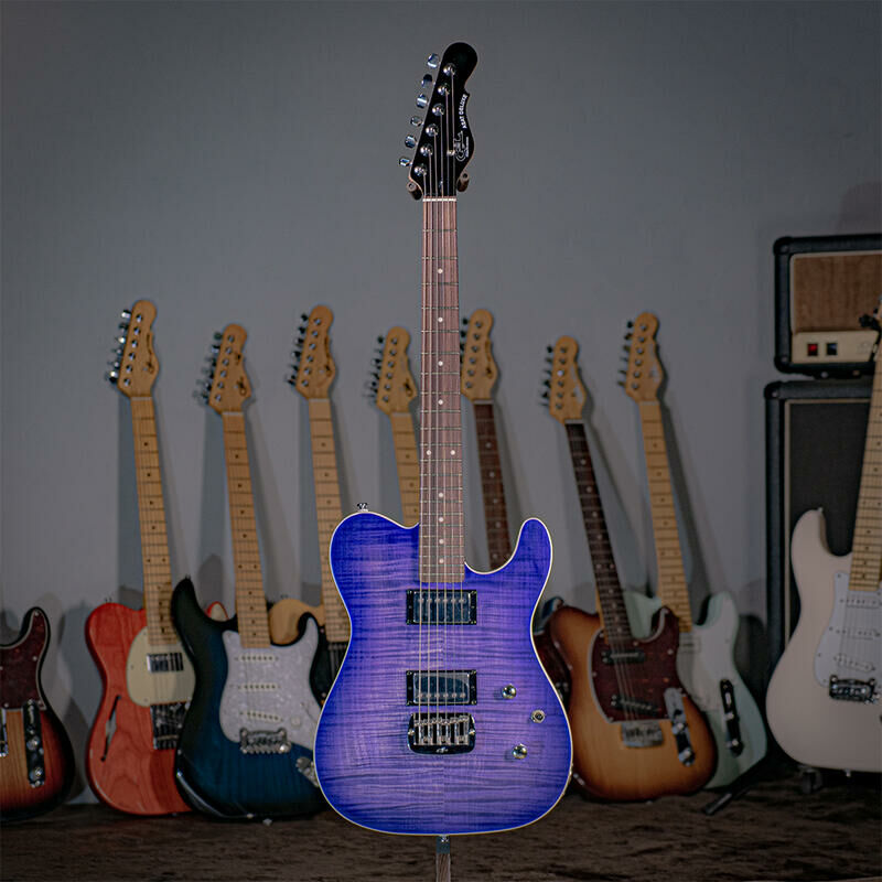 G&L Tribute ASAT DELUXE ‘CARVED TOP’ Blueburst 電吉他