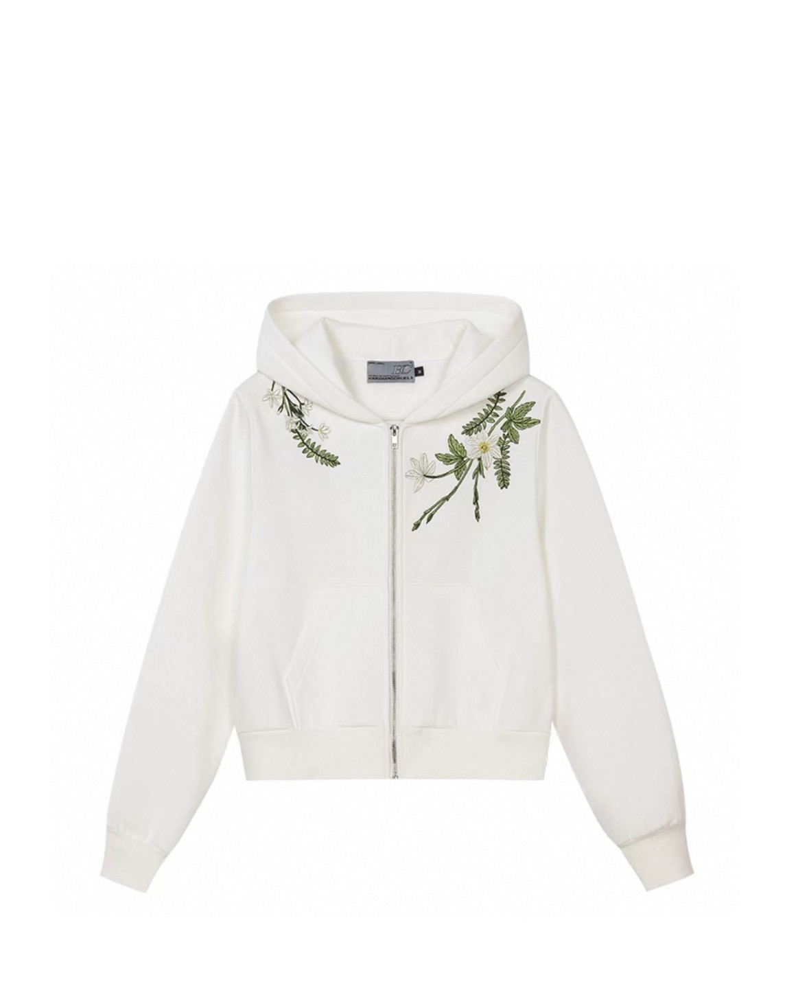 HARSHANDCRUEL 花卉 刺繡文字 短版 #棉外套