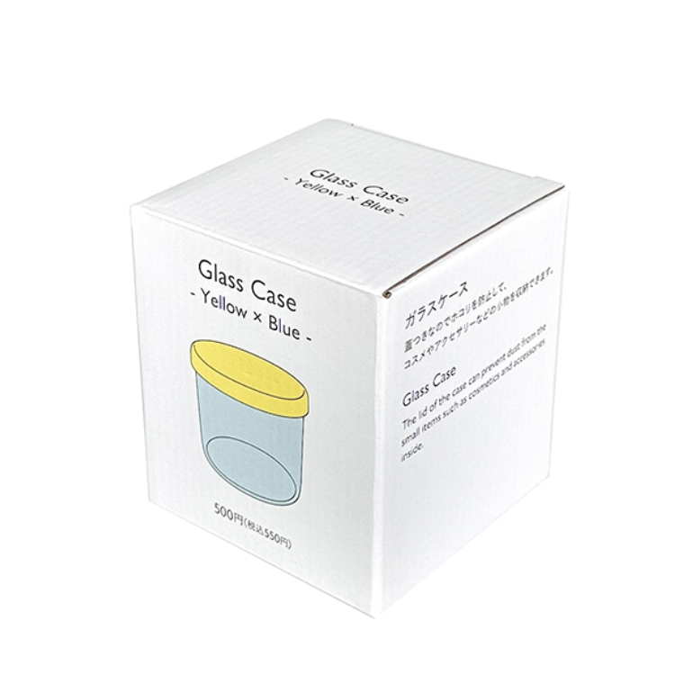 TP 玻璃收納罐/黃藍配色