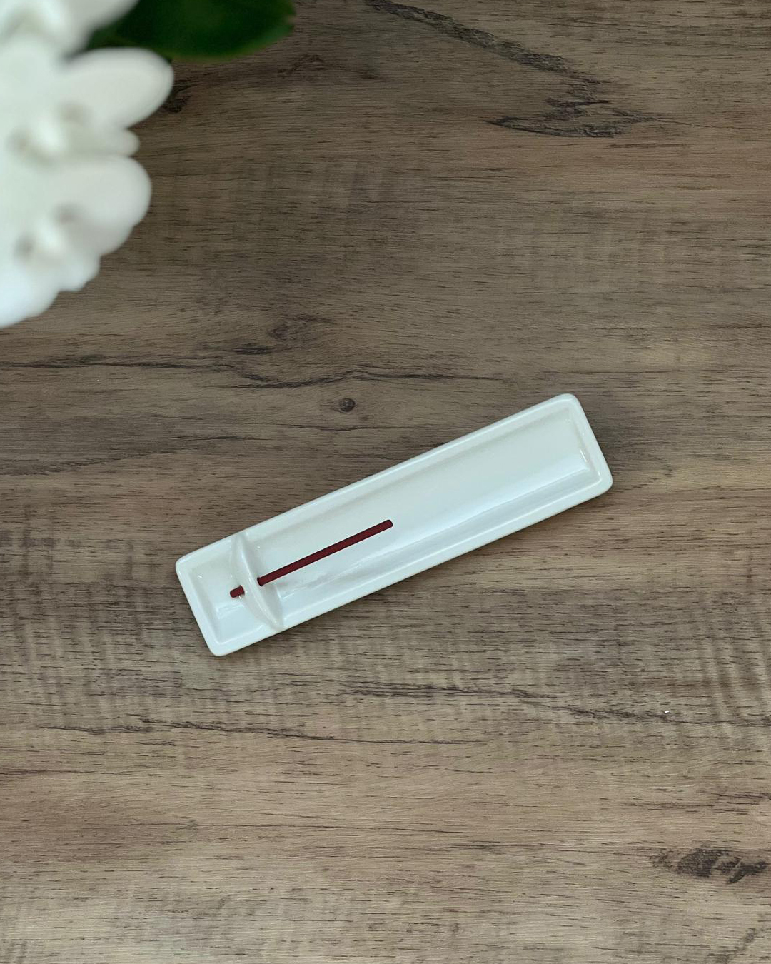 京都 白瓷長香盤｜香彩堂