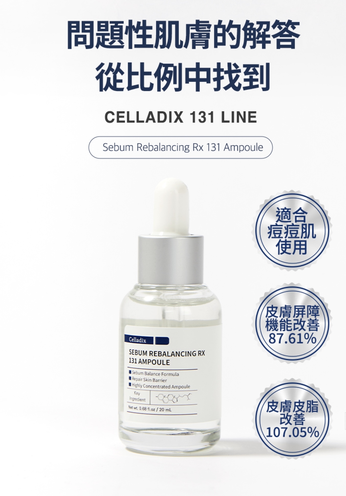 《現貨》Celladix Sebum Rebalancing RX 131 Ampoule 30ml ( 加大版）