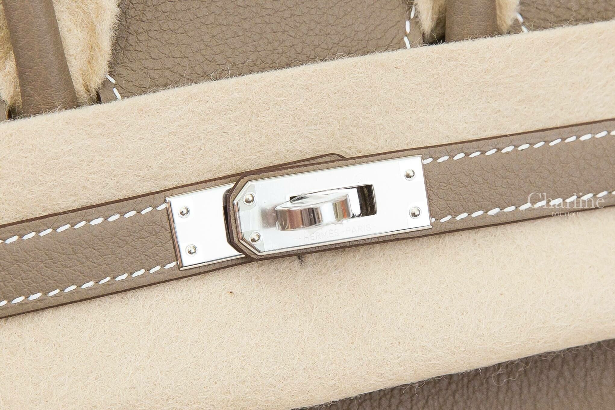 Hermès Birkin 25cm 18 Etoupe Togo 大象灰銀釦鉑金包