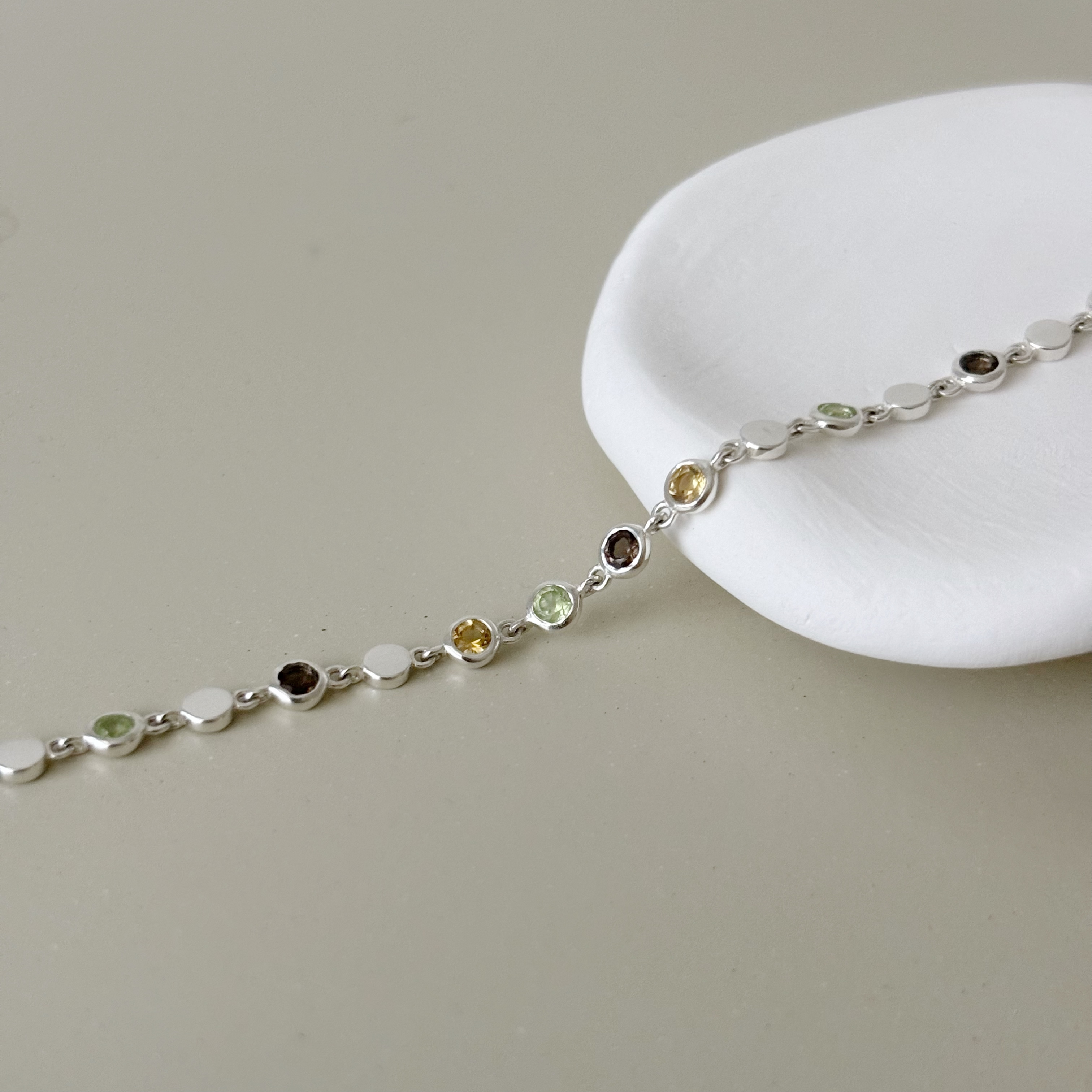 HaloFlow黃茶水晶石手鍊