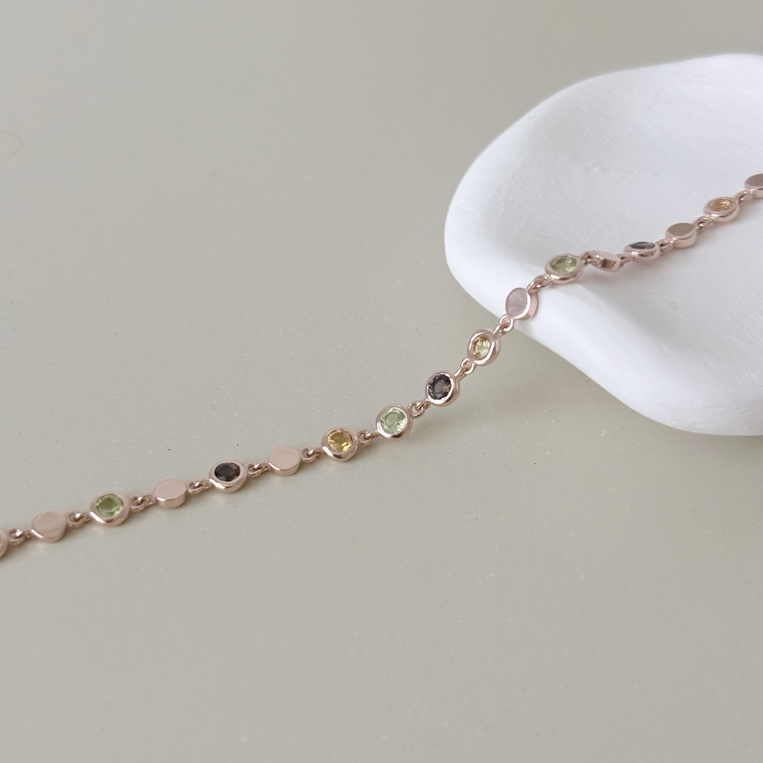 HaloFlow黃茶水晶石手鍊