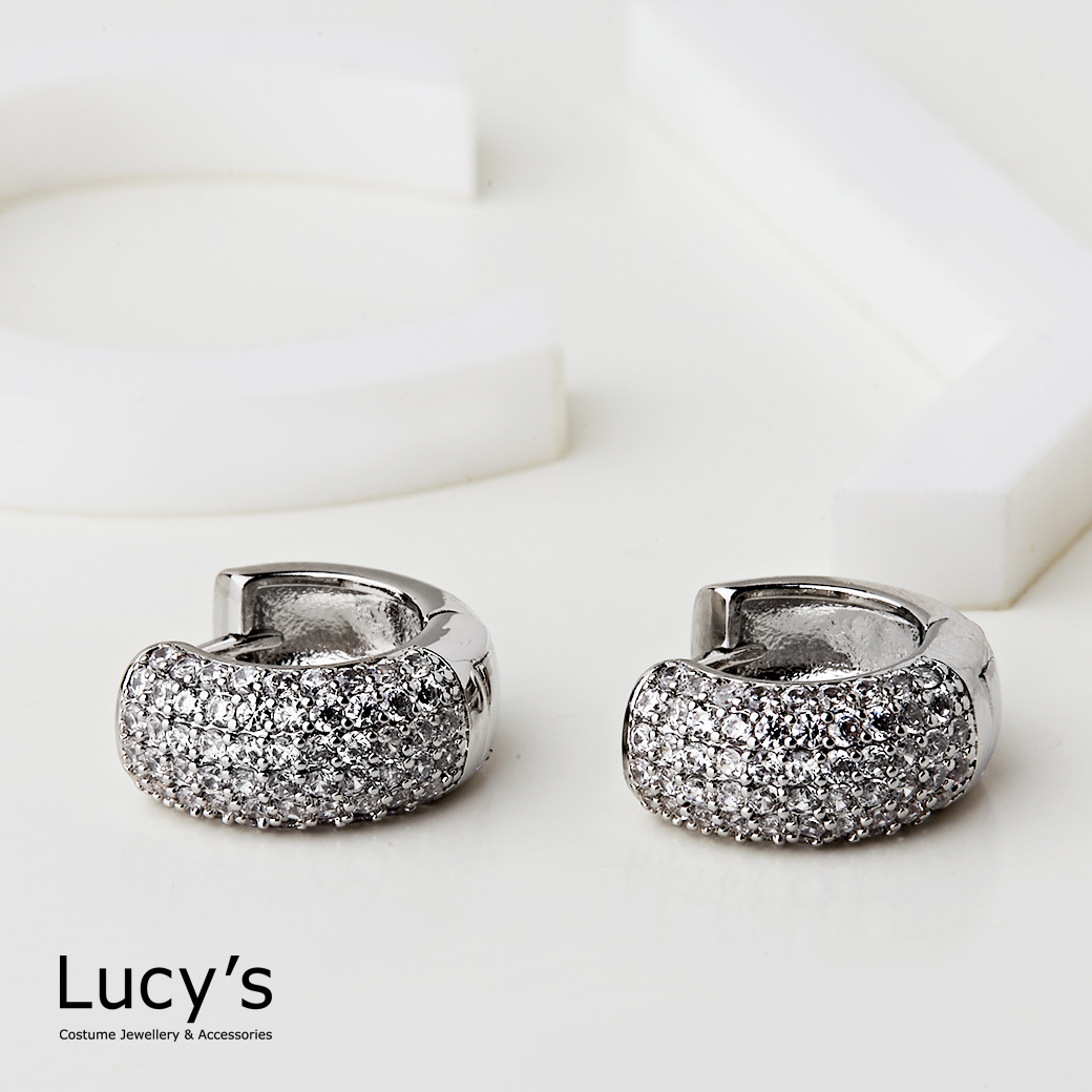 半弧微光 易扣耳環 (二色) (121289/121290)