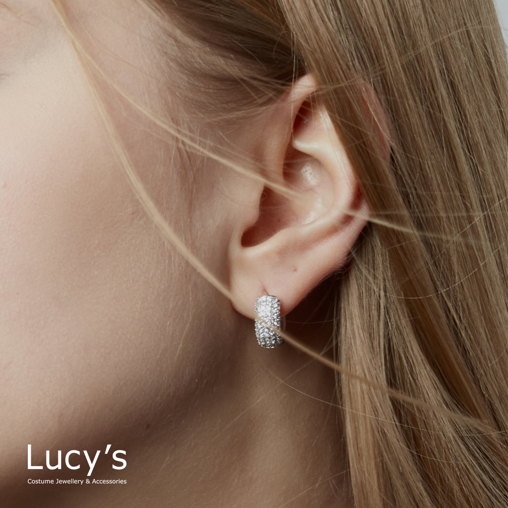 半弧微光 易扣耳環 (二色) (121289/121290)