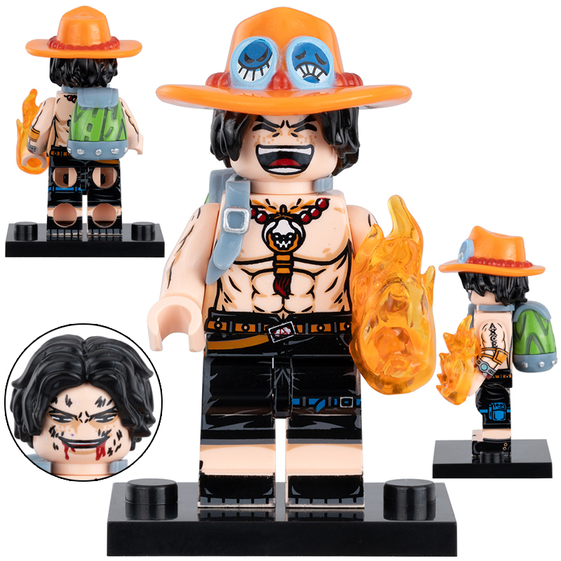 One Piece Portgas D Ace Custom Minifigures Minifigs Fit Lego XH2039