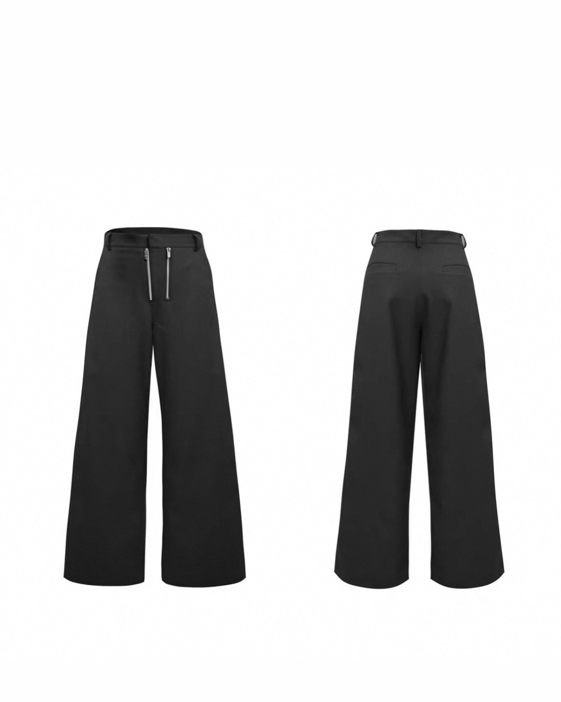 ARGUE 側雙拉鍊 簡約 寬鬆 休閒 #西裝褲 (2 Colors)