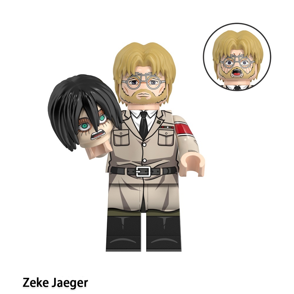 Attack On Titan Zeke Jaeger Custom Minifigures Minifigs Fit Lego WM6165 WM2579