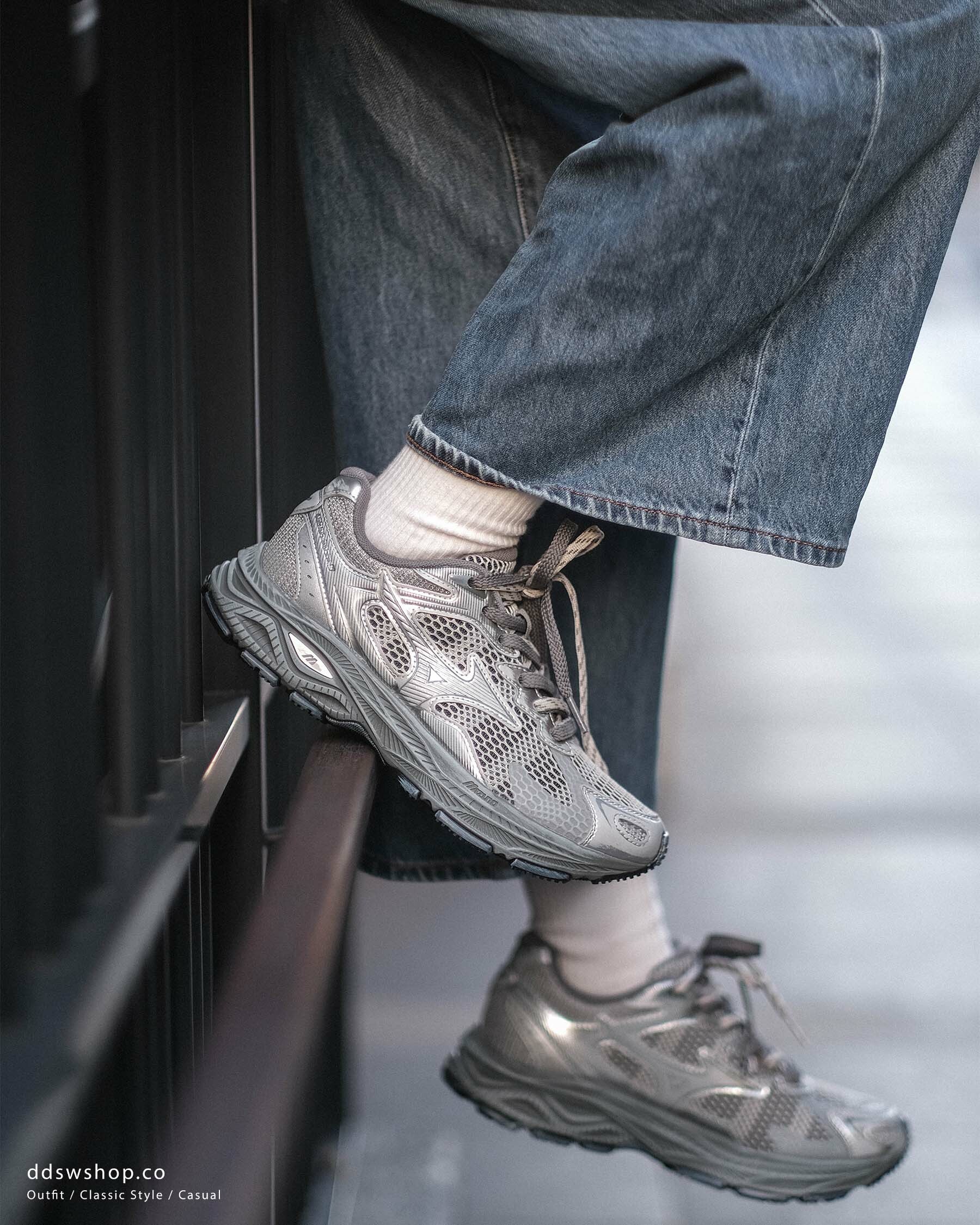 "代購+現貨" Mizuno Racer S 隕石灰 男女鞋 D1GH223524