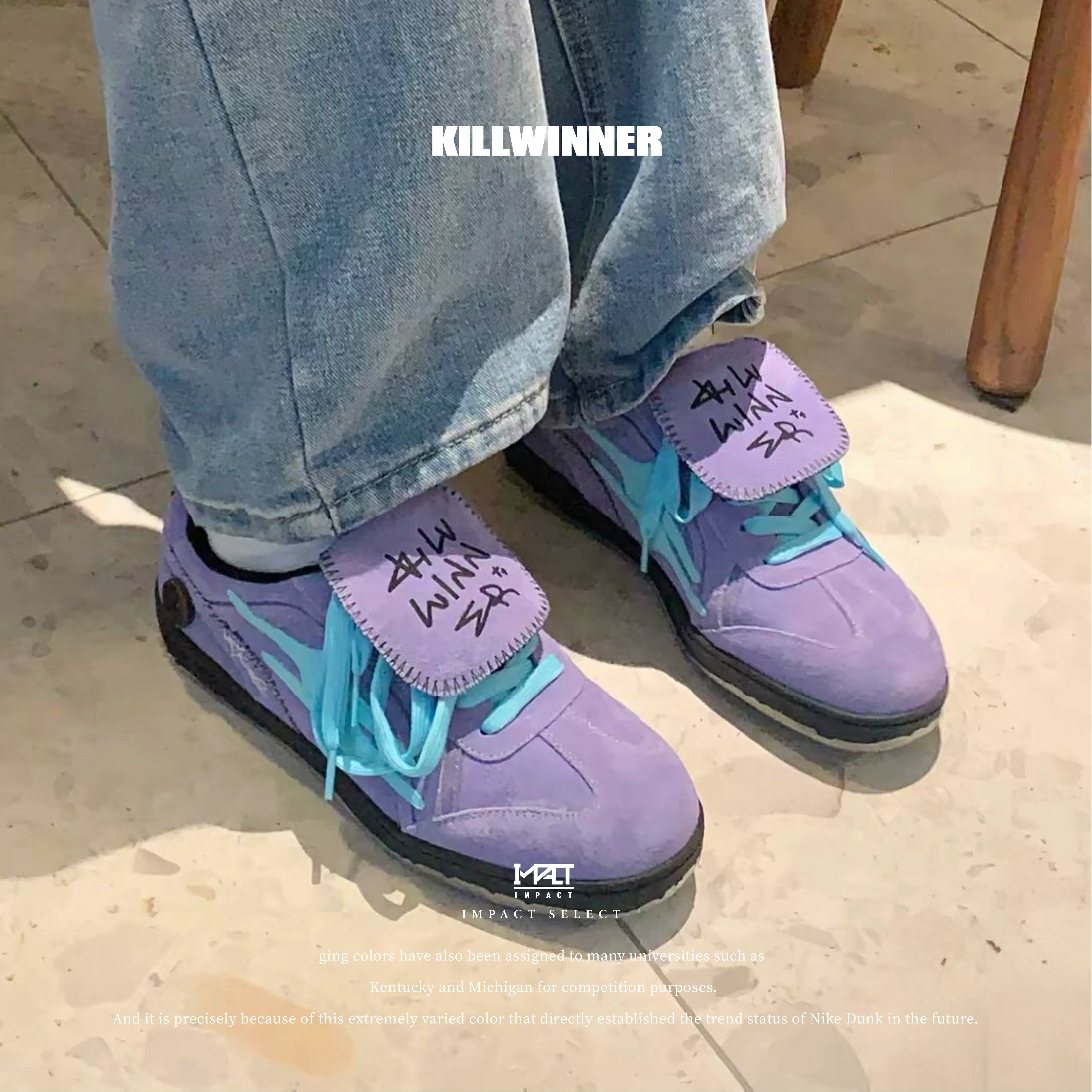 Killwinner 芋頭紫 蒂芬妮藍 麂皮 復古鞋 德訓鞋 KWDX040301