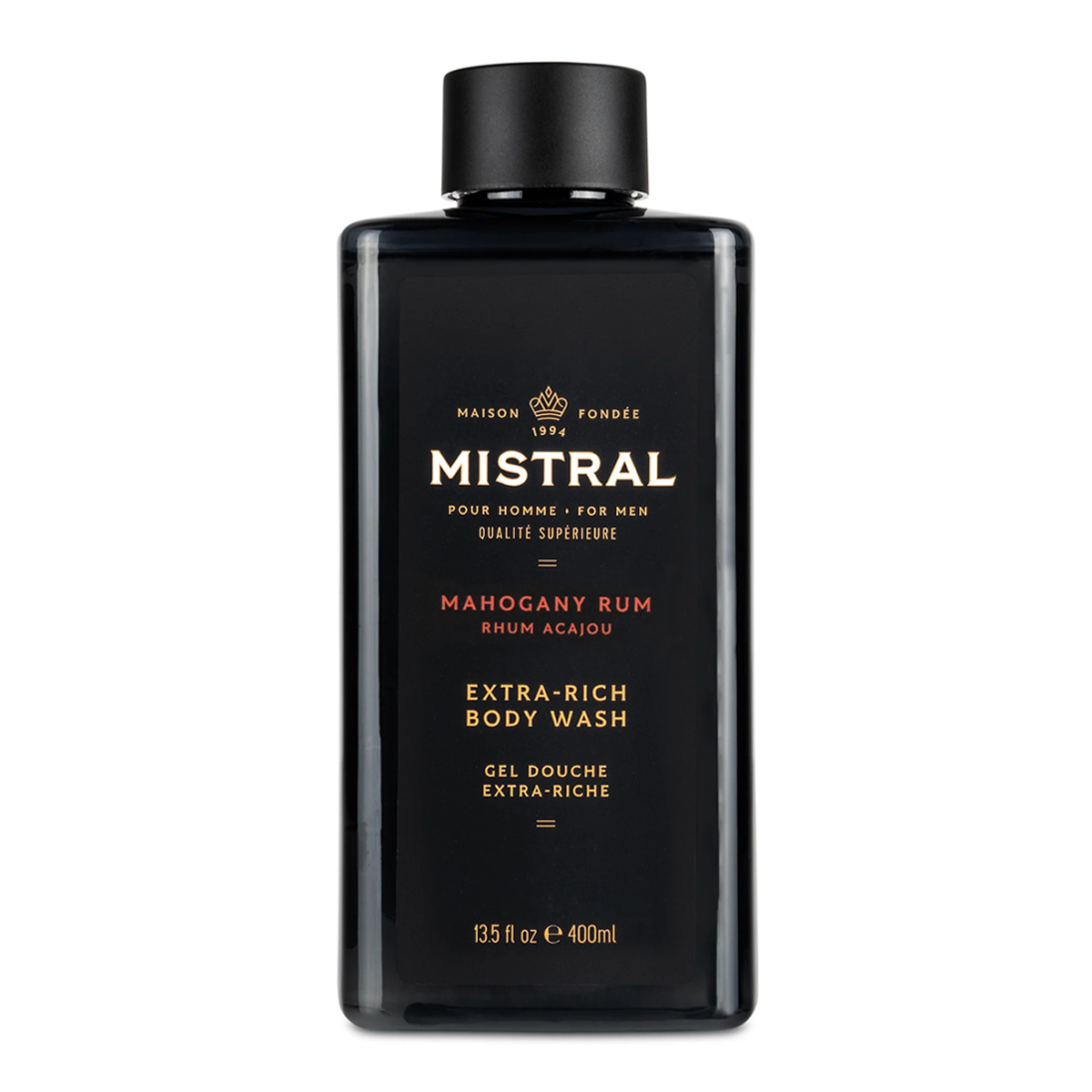 美國 Mistral - 桃花心木蘭姆酒 二合一 洗髮沐浴露（Mahogany Rum）