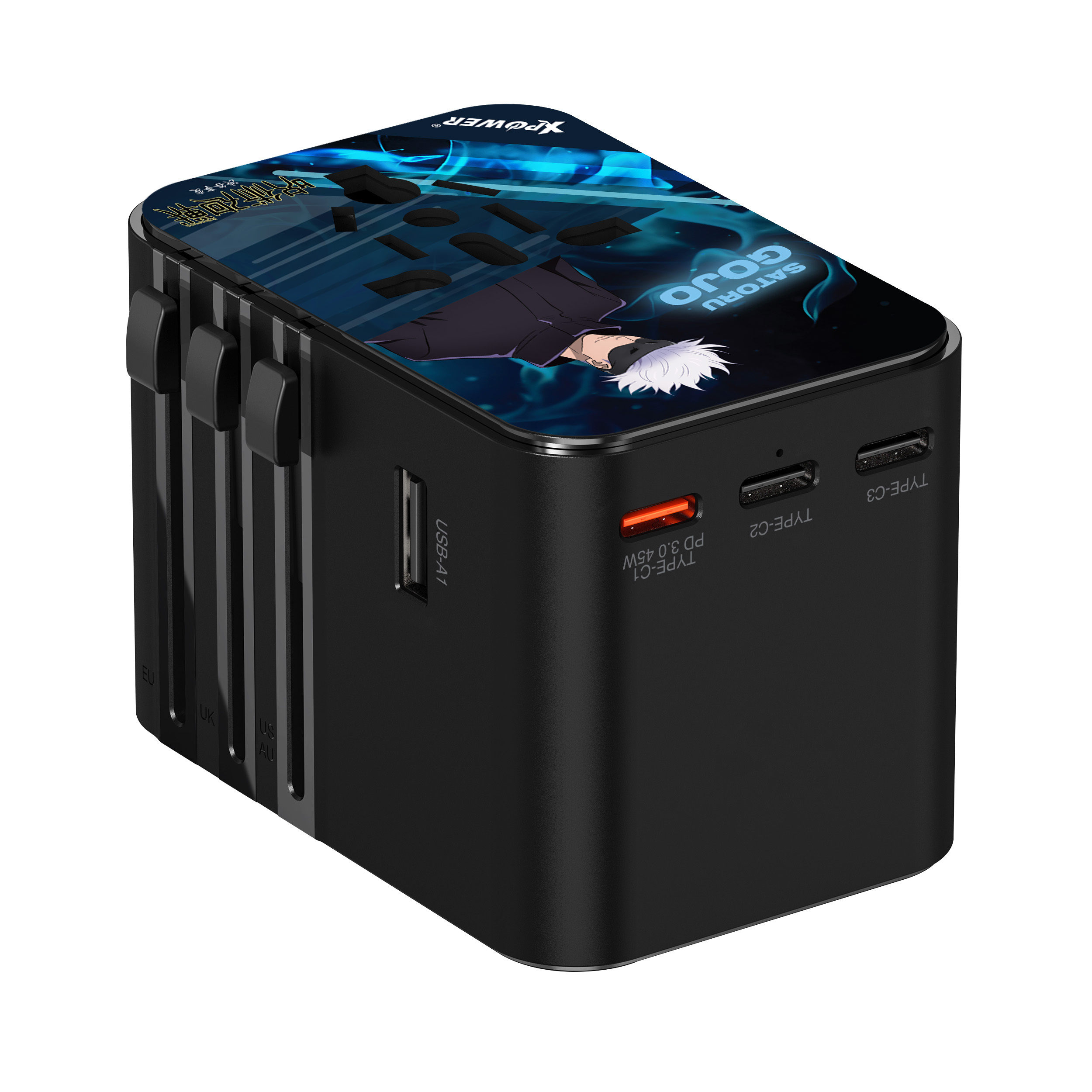 XPower x 咒術迴戰TA45BV 6輸出45W PD/PPS GaN旅行充電器