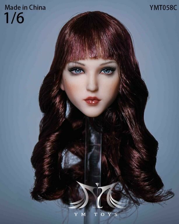 YMtoys: YMT058C Female Headsculpt 女兵人偶女頭雕