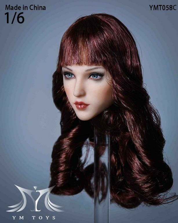 YMtoys: YMT058C Female Headsculpt 女兵人偶女頭雕