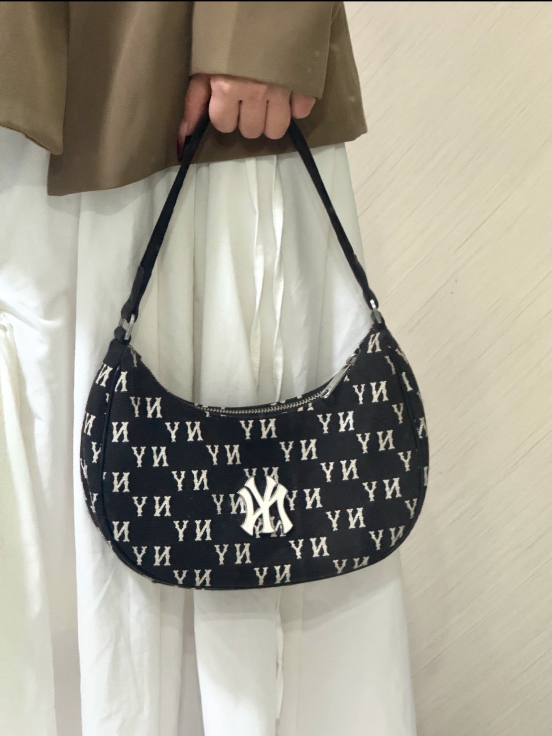 MLB 復古老花 小號 手拿包 3ABQS014N-50BKS