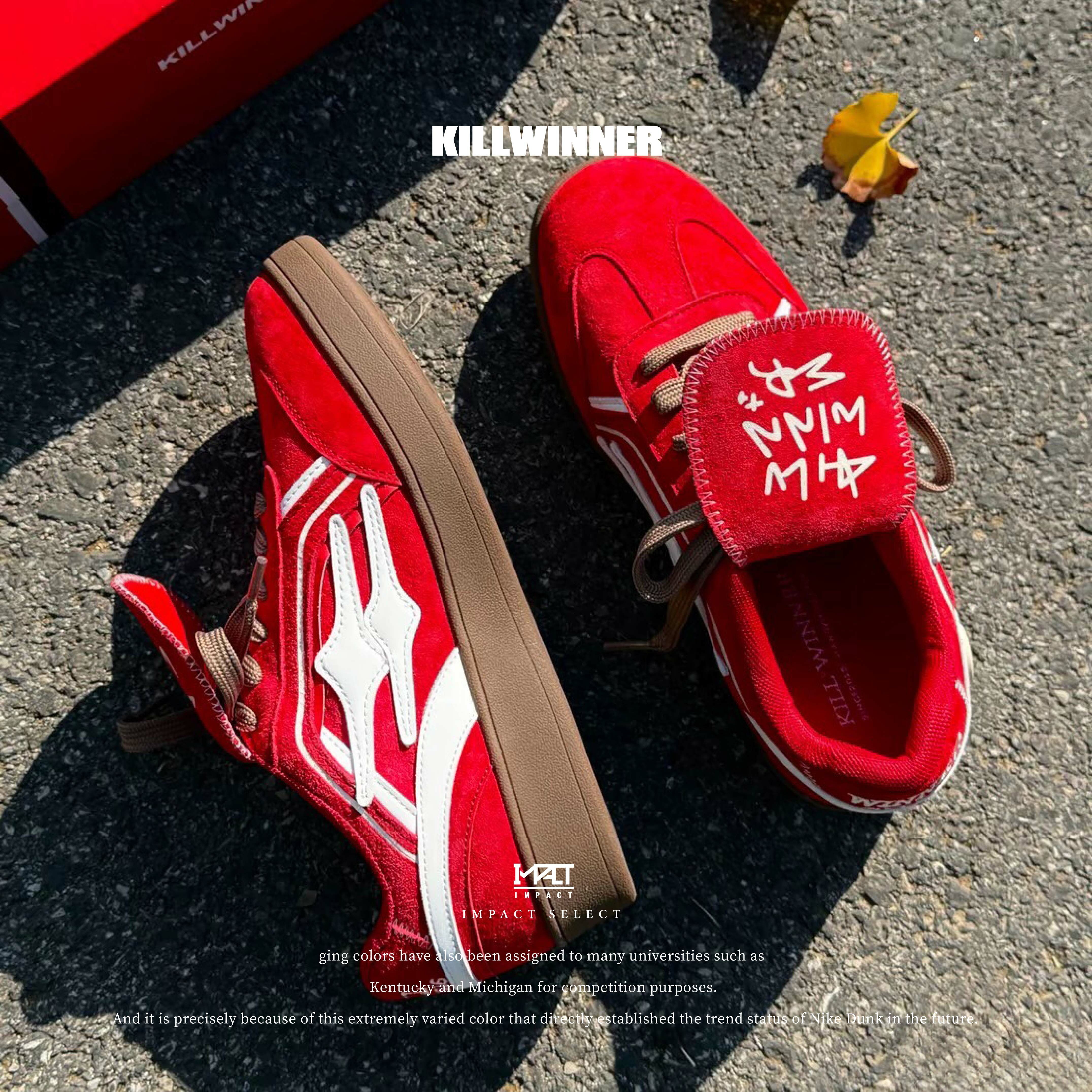 Killwinner 小紅帽 麂皮 板鞋 德訓鞋 KWDX240201