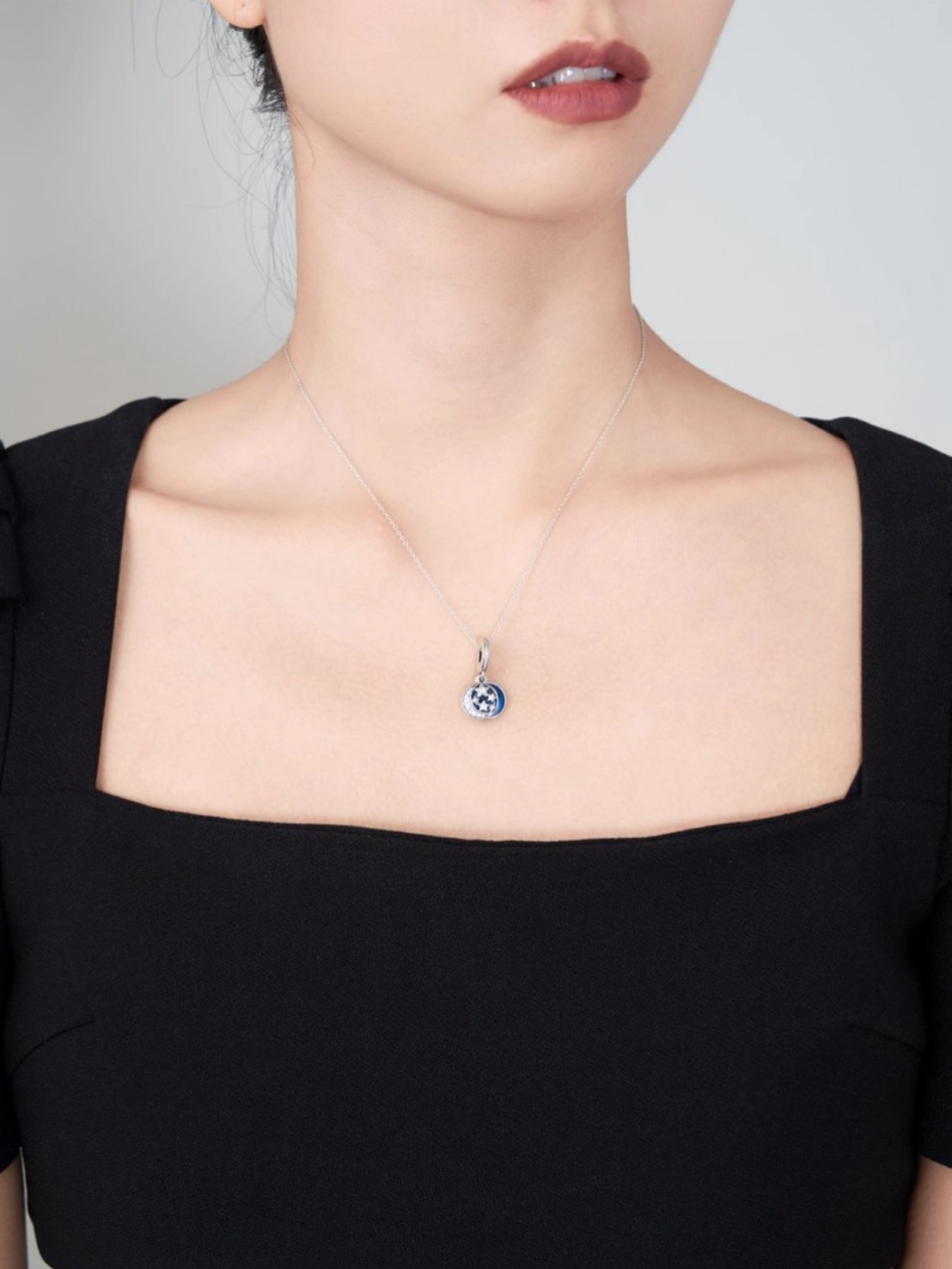 PANDORA 潘朵拉 月亮星空吊墜 星海之辰 925銀