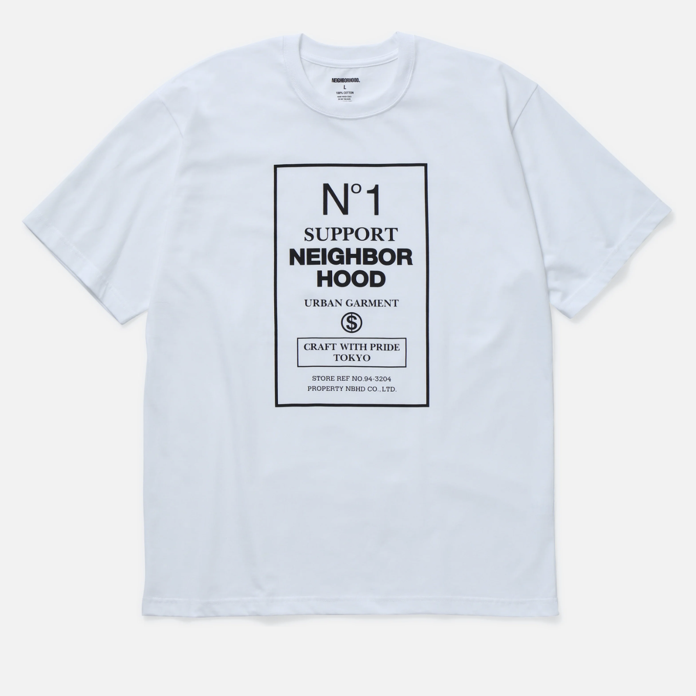 -(B3e02)-NEIGHBORHOOD NH . TEE SS-15 膠印 方塊 文字 短T 黑色/白色/灰色 -251PCNH-ST15