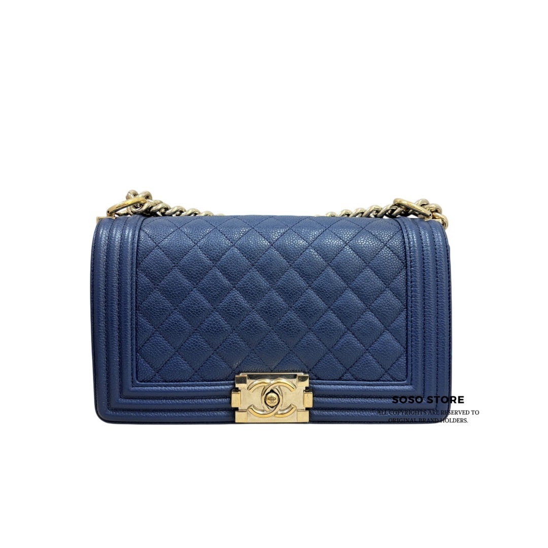 Chanel Boy 25 - Blue / Ghw