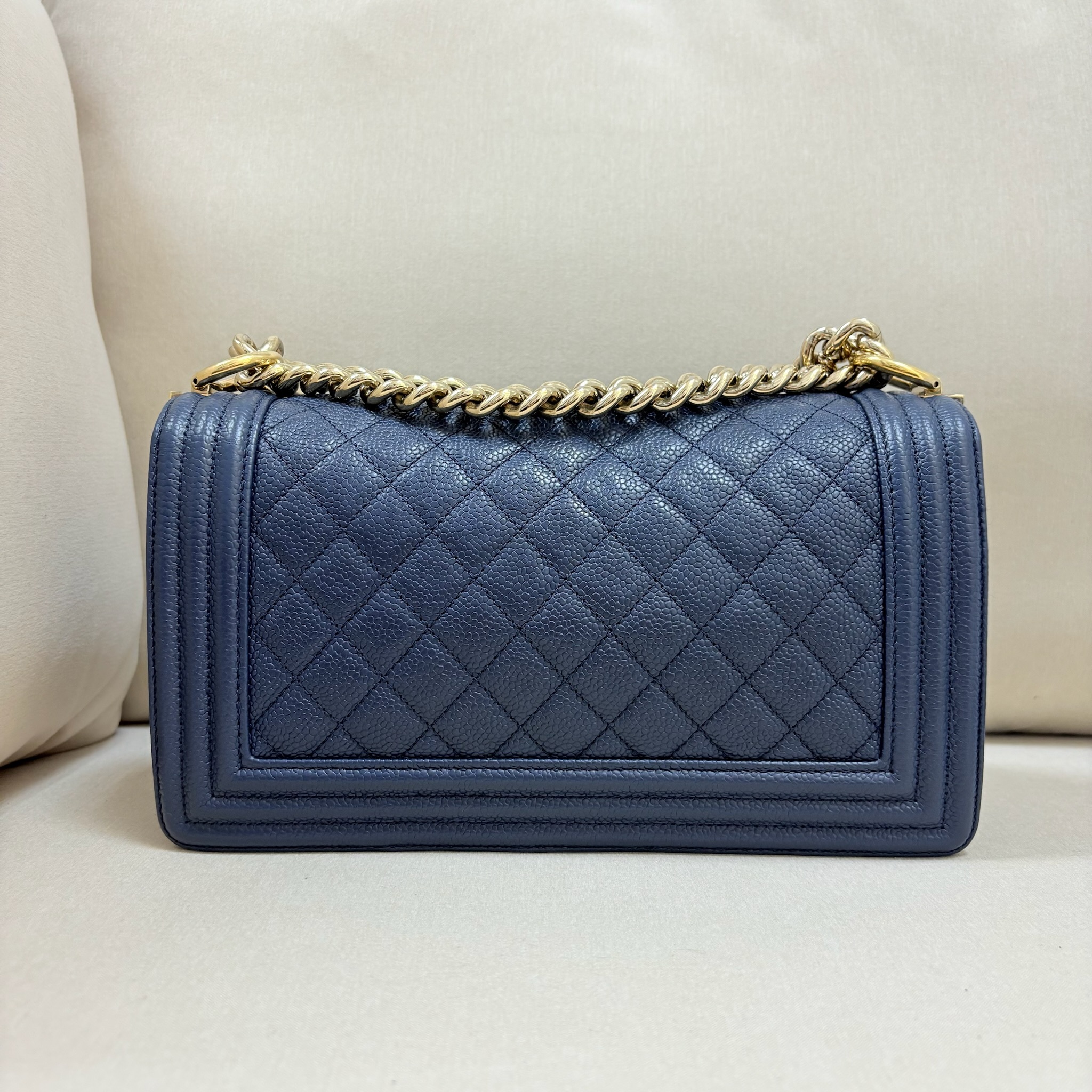 Chanel Boy 25 - Blue / Ghw