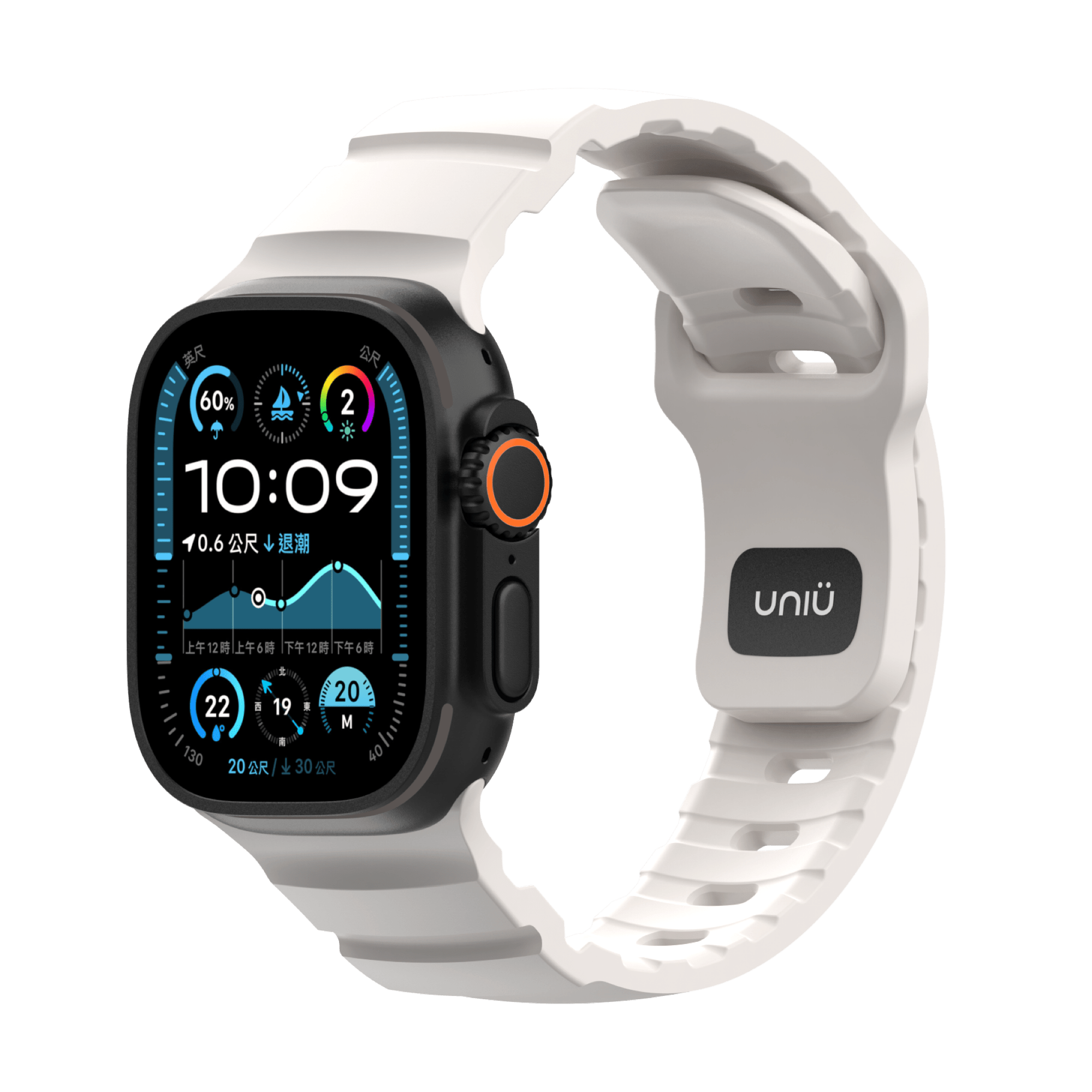 Titan -白色 無畏極限錶帶 -Apple Watch 49/46/45/44mm