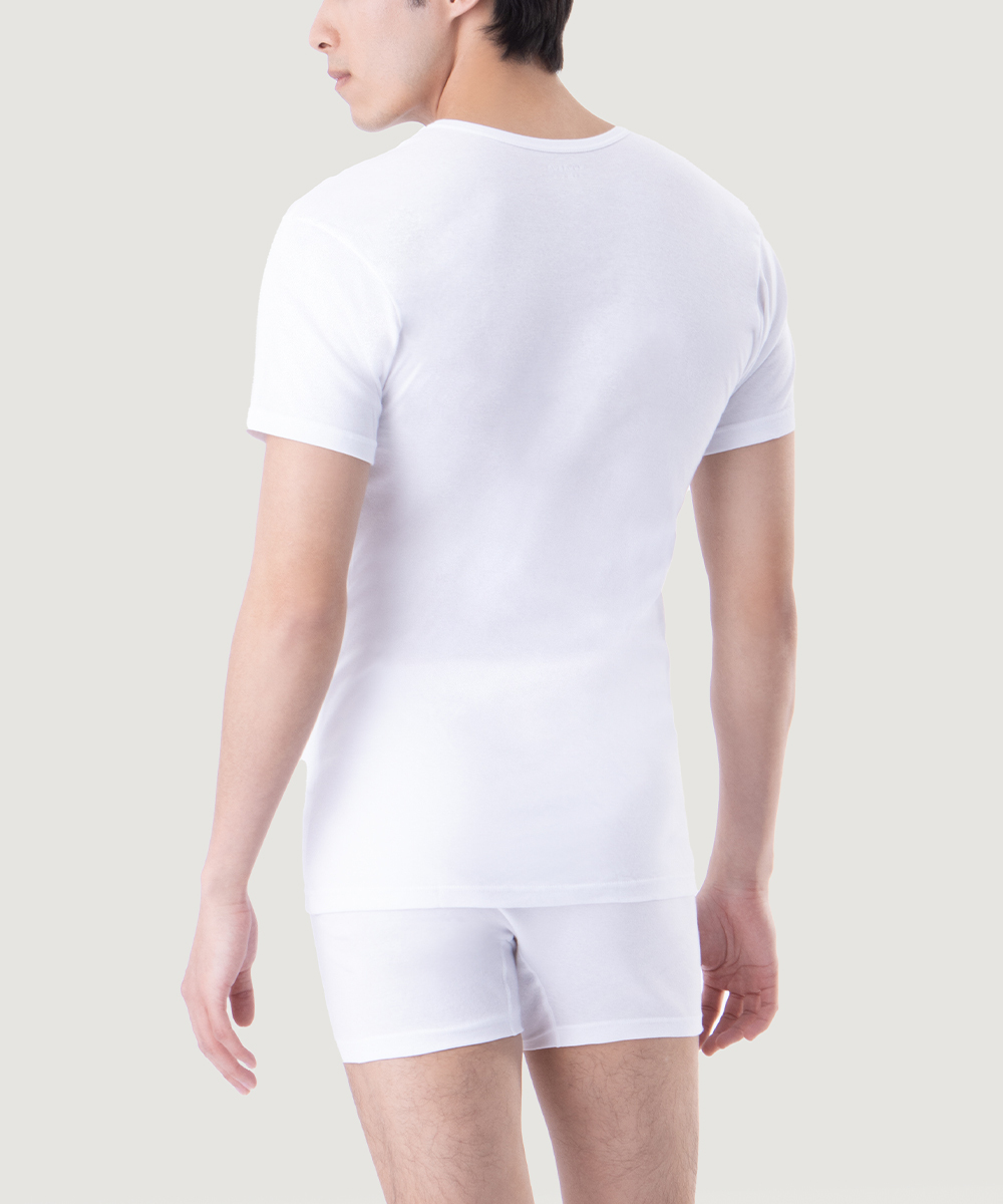 清淨棉 男圓領短袖衫 UE123924